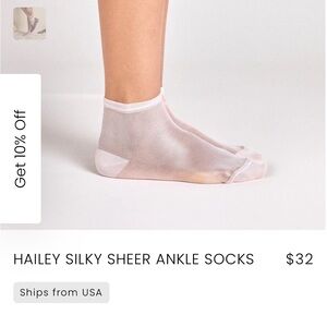 Stems Sheer Socks *Sold together*